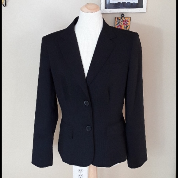 United Colors Of Benetton Jackets & Blazers - United Colors Of Benetton black pinstripe suit